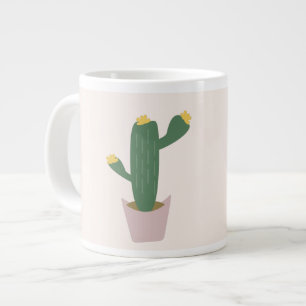 Grande Tasse Grand cactus de désert vert et jaune
