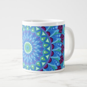 Grande Tasse Grand Mandala Midnight Dreams Surdimensionné Zen