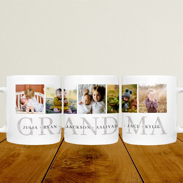 Grande Tasse Grand-mère Photo personnalisée Musique (Créateur téléchargé)
