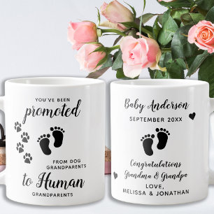 Grande Tasse Grand-parents de chiens promus Faire-part de gross