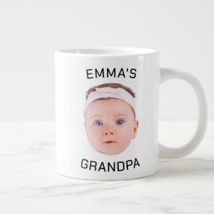 Grande Tasse Grandpa Boug cadeau, Personnalisé Visage bébé, Cad