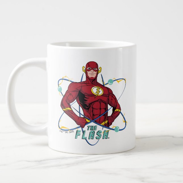 Grande Tasse Graphique atomique Flash de dessin (Gauche)