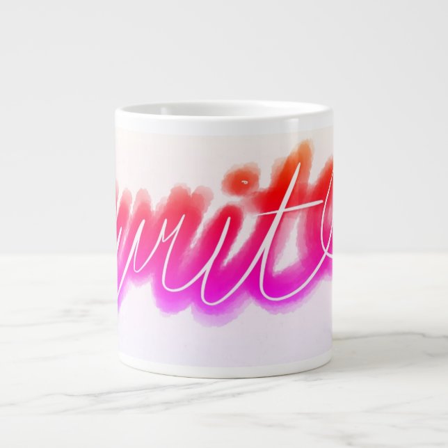 Grande Tasse Graphique de bulle de dialogue gras classique (Devant)