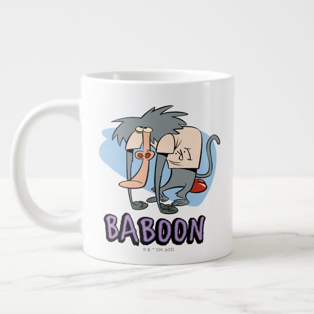 Grande Tasse Graphique de caractères I.R. Baboon (Gauche)