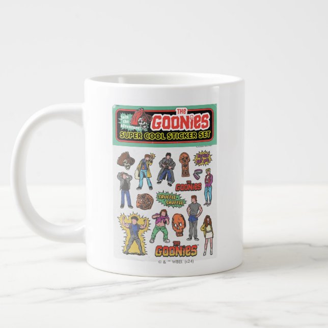 Grande Tasse Graphique de la feuille d'autocollants rétro Gooni (Gauche)