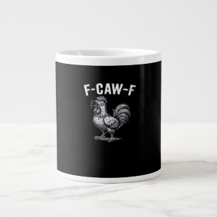 Grande Tasse Graphique rétro F-Caw-F de poulet