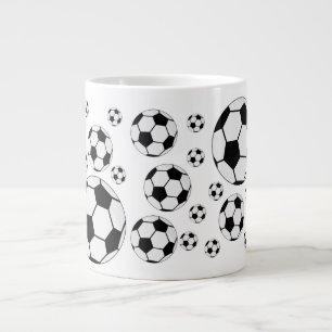 Grande Tasse Graphisme de ballon de football classique Fan de s