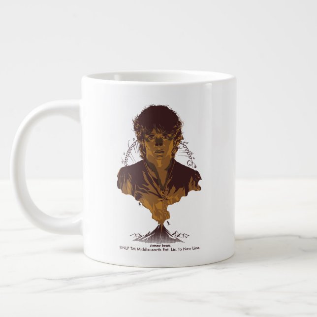 Grande Tasse Graphisme de l'inscription Tengwar de FRODO™ MOUNT (Gauche)