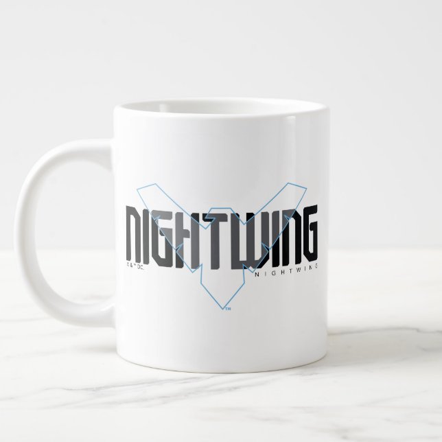 Grande Tasse Graphisme de nom Hi-Tech Nightwing (Gauche)