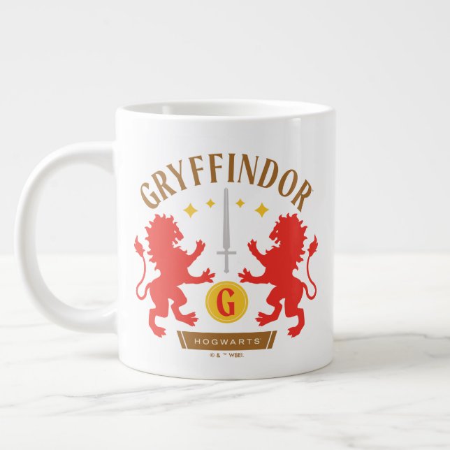 Grande Tasse GRAYFFINDOR™ Maison double Lion épée graphique (Gauche)