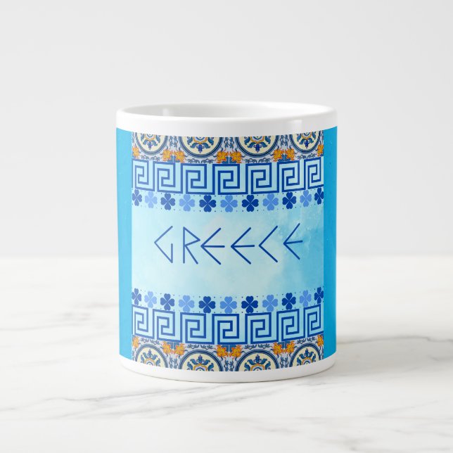Grande Tasse Grèce, Grecque de spécialités de style grec (Devant)