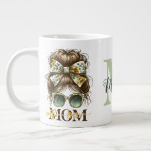 Grande Tasse Green Messy Bun Maman Femme Boss