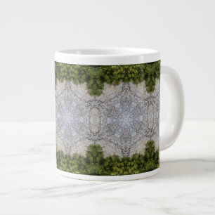 Grande Tasse Green Moss & Earth Nature Art