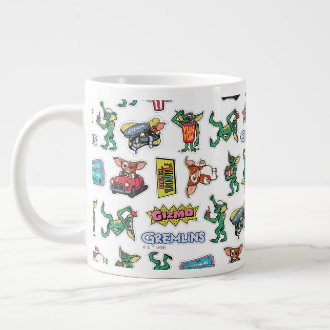 Grande Tasse Gremlins™ Sticker Fun Pattern (Gauche)