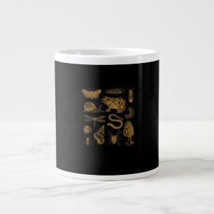 Grande Tasse Grenouille Champignon Papillon Amant Vintage Gobli