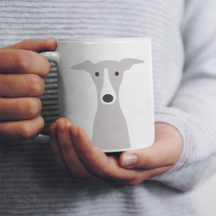 Grande Tasse Greyhound mignon, Greyhound italien ou Chien Whipp