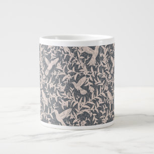 Grande Tasse Gris du feuillage des colibris