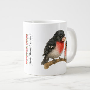 Grande Tasse Grosbeak à poitrine Rose étonnante