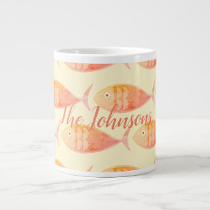 Grande Tasse Groupe de poissons saumons