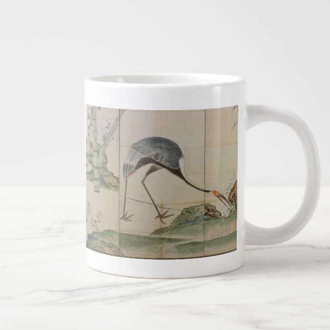 Grande Tasse Grues, pins et bambous (Droite)