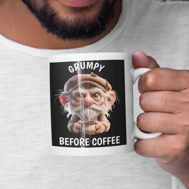 Grande Tasse Grumpy avant le café (Créateur téléchargé)
