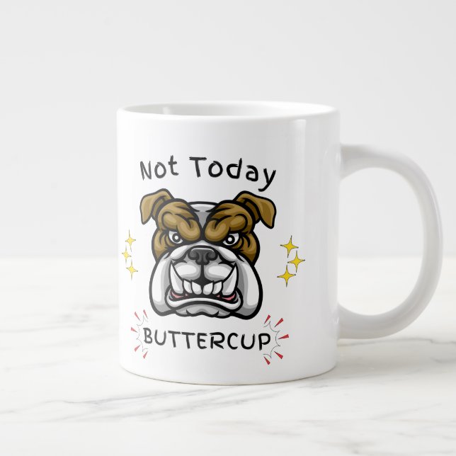 Grande Tasse Grumpy Bulldog Cup, Dog Lover Gift Idea, Pet Humor (Droite)