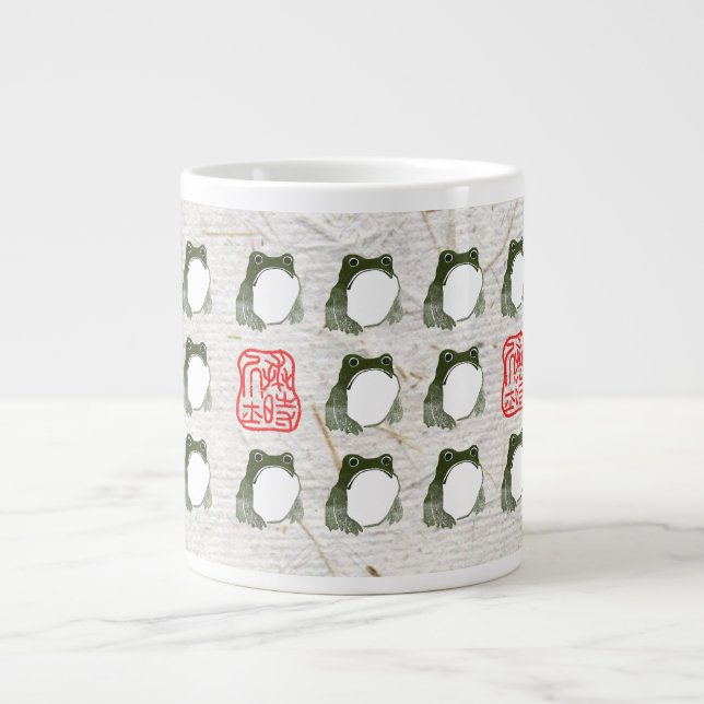 Grande Tasse Grumpy Grenouille japonaise crapaud 19ème siècle (Devant)