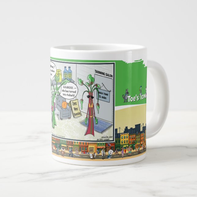 Grande Tasse Hâlé et Confus | Jeu de mots littéral (Devant droit)