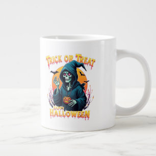 Grande Tasse Halloween Ambiance Effrayante : squelette pour un
