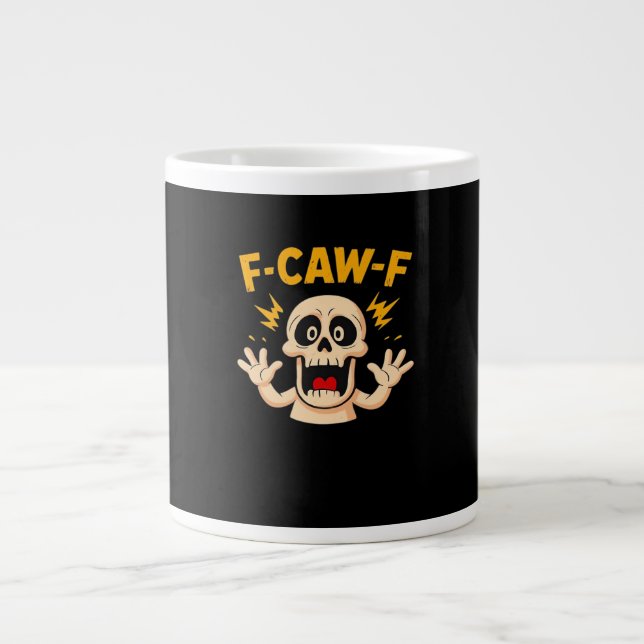 Grande Tasse Halloween F-Caw-F Skull (Devant)