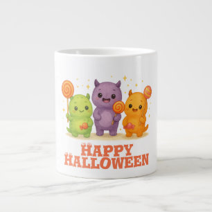 Grande Tasse Halloween Kawaii Monsters & Lollipops