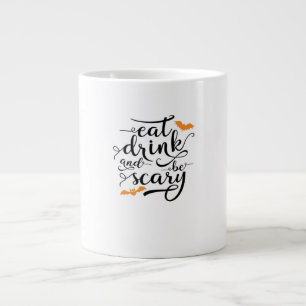 Grande Tasse Halloween Mangez Buvez Et Soyez Effrayant Rétro Cl