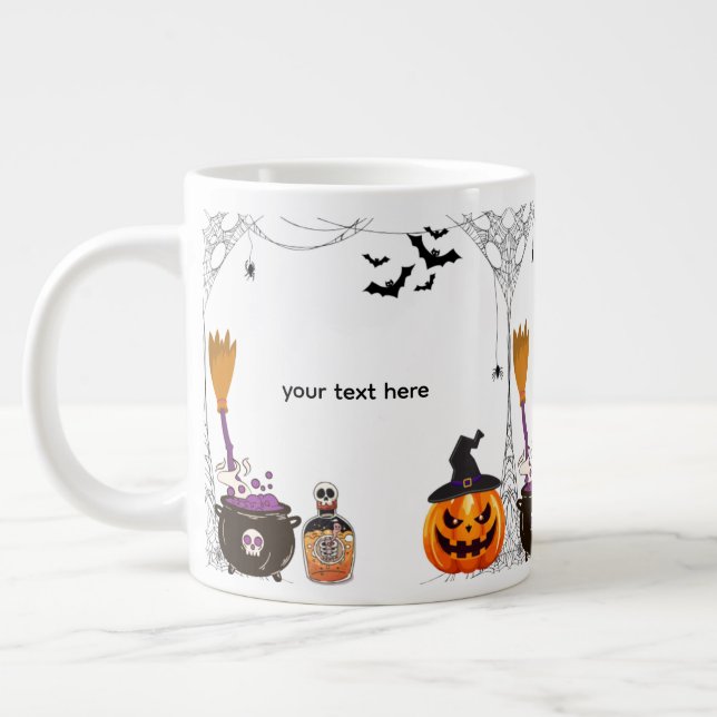 Grande Tasse halloween modifiable (Gauche)