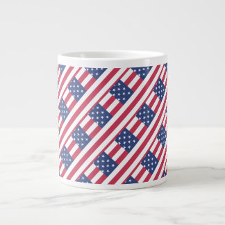 Grande Tasse Happy 4th July Independence Day 
