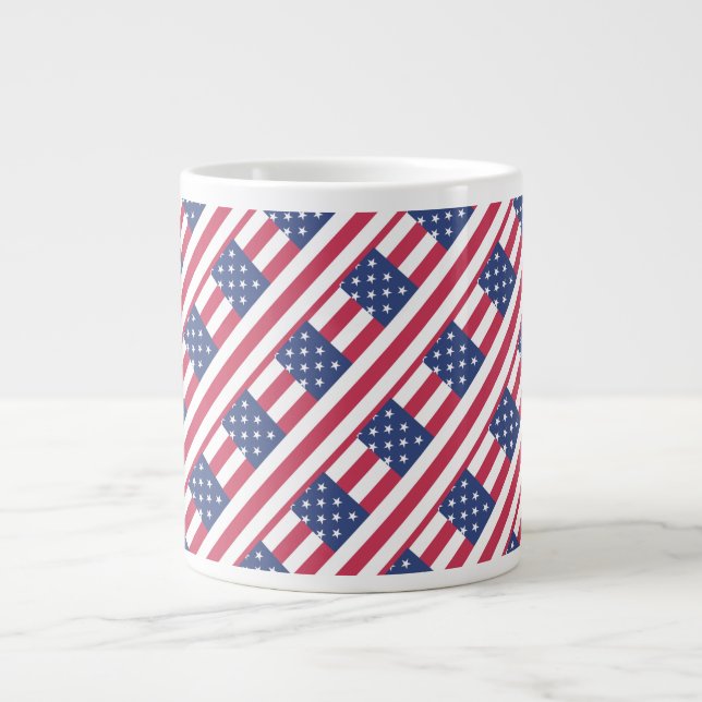 Grande Tasse Happy 4th July Independence Day  (Devant)