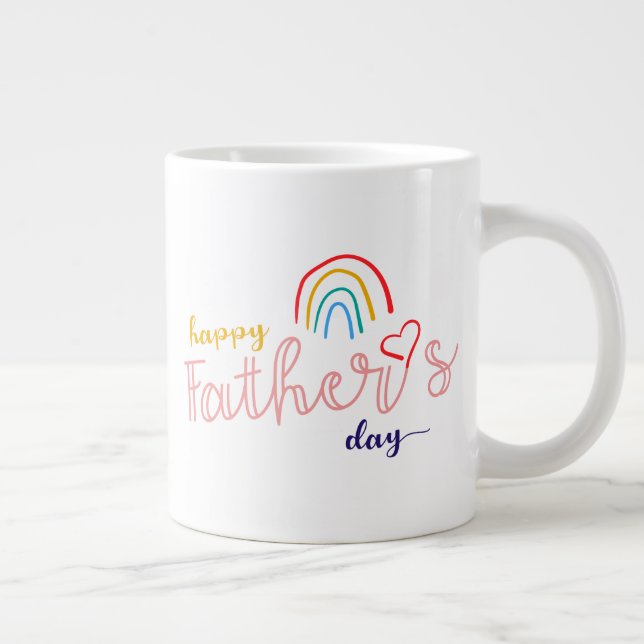 Grande Tasse Happy Happy Fête des pères Pride Rainbow (Droite)