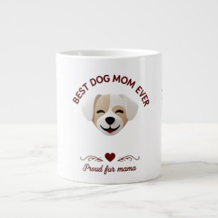 Grande Tasse Happy Pup Design pour Fier Fur Mama Cadeau