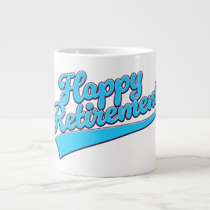Grande Tasse Happy Retirement Blue édition