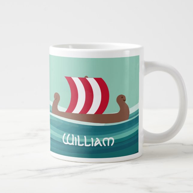 Grande Tasse Happy Viking Ship (Droite)