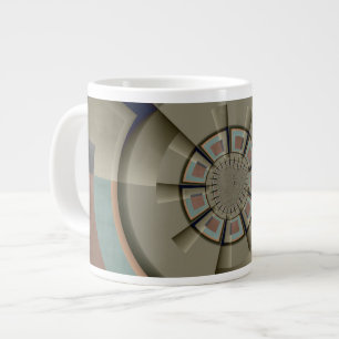 Grande Tasse Harmonie de couleurs abstraites modernes Art graph