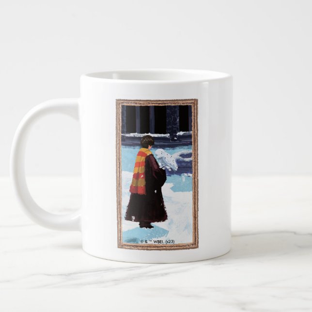 Grande Tasse HARRY POTTER™ et Hedwig dans la cour de HOGWARTS™ (Gauche)