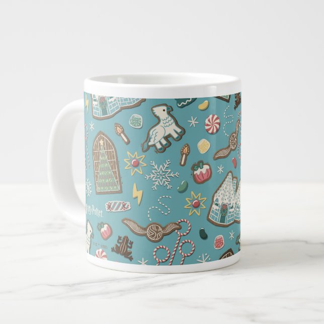 Grande Tasse HARRY POTTER™ HOGWARTS™ Motif de cookies de Noël (Devant gauche)