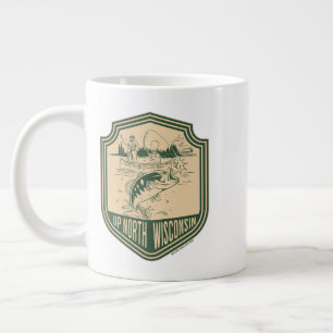 Grande Tasse Haut du Wisconsin Nord Badge de pêche