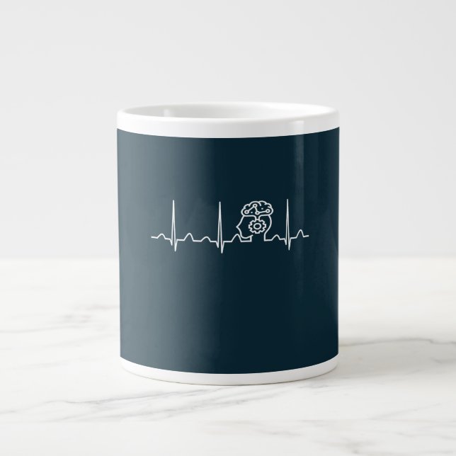 Grande Tasse Heartbeat psychiatre (Devant)