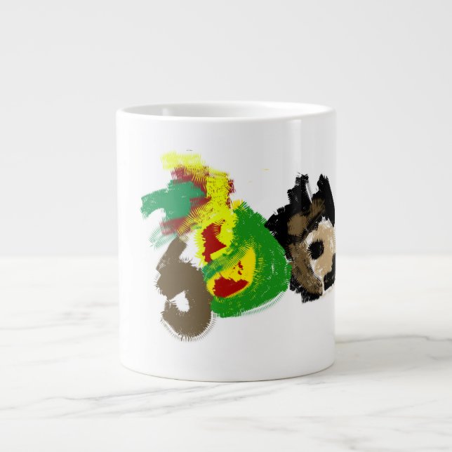 Grande Tasse Hedgehog automne jouer agréable (Devant)