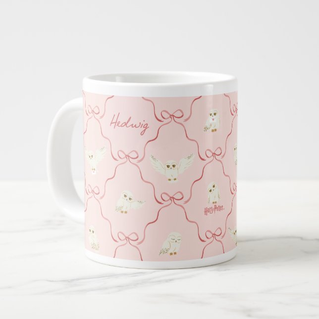 Grande Tasse Hedwig Pink Ribbon Pattern (Devant gauche)