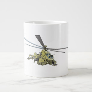 Grande Tasse Hélicoptère de dessin animé "Hind"