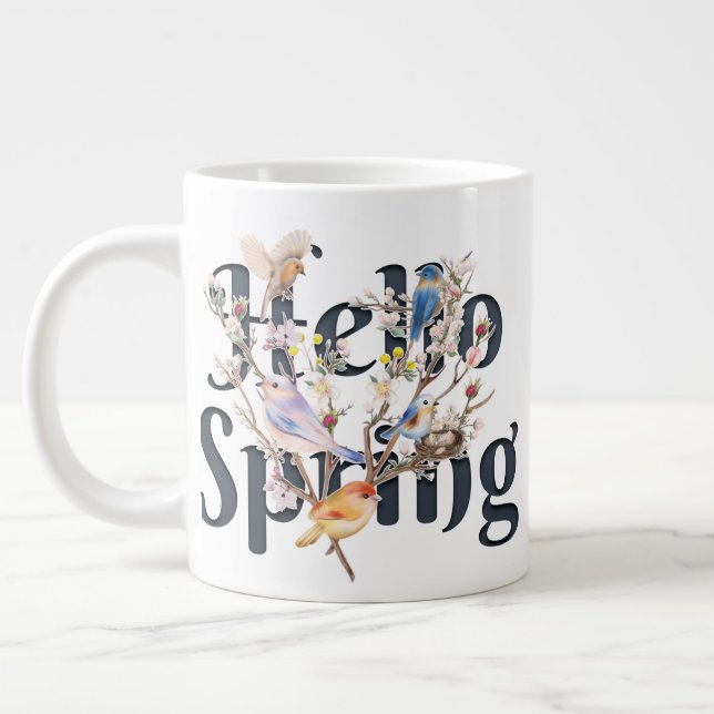Grande Tasse Hello Spring Birds (Gauche)