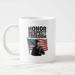 Grande Tasse Héros Héros Vétérinaire Jour Conception patriotiqu
