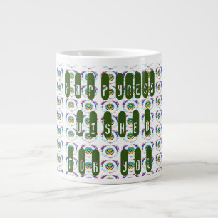 Grande Tasse Heureux salutations pour vous thème bonheur